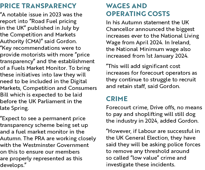 Price transparency “A notable issue in 2023 was the report into “Road Fuel pricing in the UK” published in July by th...