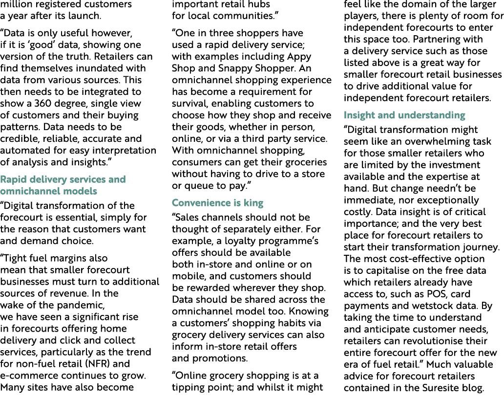 million registered customers a year after its launch. “Data is only useful however, if it is ‘good’ data, showing one...