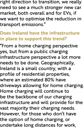 right direction to transition, we really need to see a much stronger new car market, both overall and for EVs, if we ...