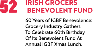 52 Irish Grocers Benevolent Fund 60 Years of IGBF Benevolence: Grocery Industry Gathers To Celebrate 60th Birthday Of...