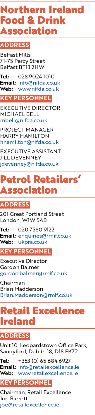 Northern Ireland Food & Drink Association ADDRESS Belfast Mills 71 75 Percy Street Belfast BT13 2HW Tel: 028 9024 101...