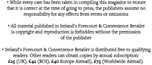   While every care has been taken in compiling this magazine to ensure that it is correct at the time of going to pre   