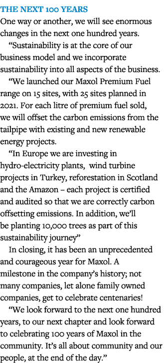 The next 100 years One way or another, we will see enormous changes in the next one hundred years   Sustainability is   