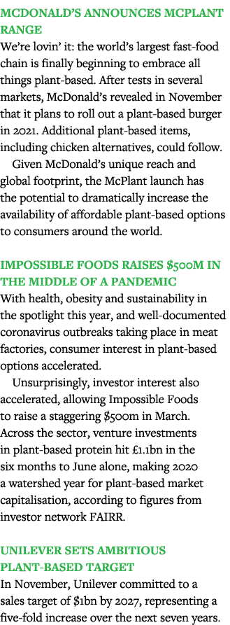 McDonald s announces McPlant range We re lovin  it: the world s largest fast-food chain is finally beginning to embra   