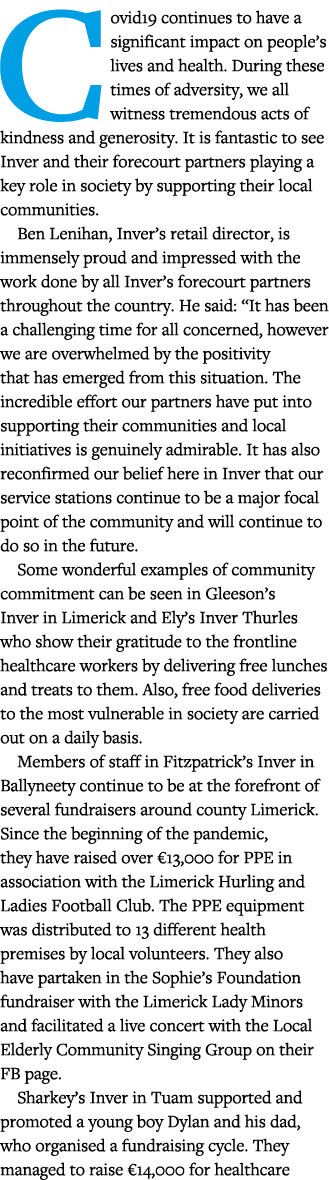 Covid19 continues to have a significant impact on people s lives and health  During these times of adversity, we all    