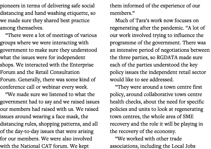 pioneers in terms of delivering safe social distancing and hand washing etiquette, so we made sure they shared best p   