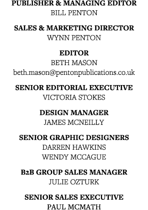 Publisher & Managing Editor  BILL PENTON Sales & Marketing Director  Wynn penton editor Beth MASON beth mason pentonp   