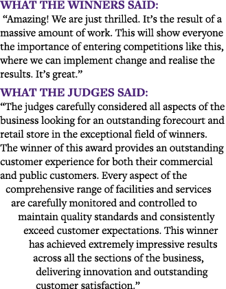 What the winners said:  Amazing  We are just thrilled  It s the result of a massive amount of work  This will show ev   