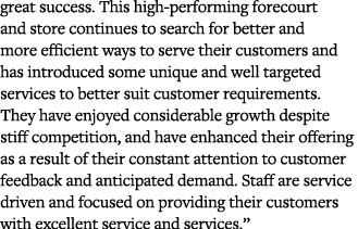 great success  This high-performing forecourt and store continues to search for better and more efficient ways to ser   