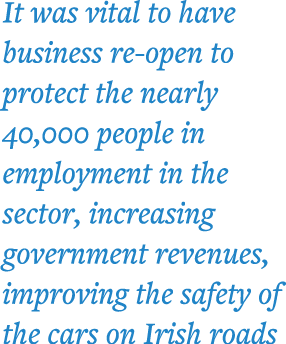 It was vital to have business re-open to protect the nearly 40,000 people in employment in the sector, increasing gov   