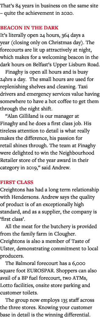 That s 84 years in business on the same site   quite the achievement in 2020  Beacon in the dark It s literally open    