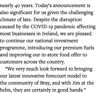 nearly 40 years  Today s announcement is also significant for us given the challenging climate of late  Despite the d   