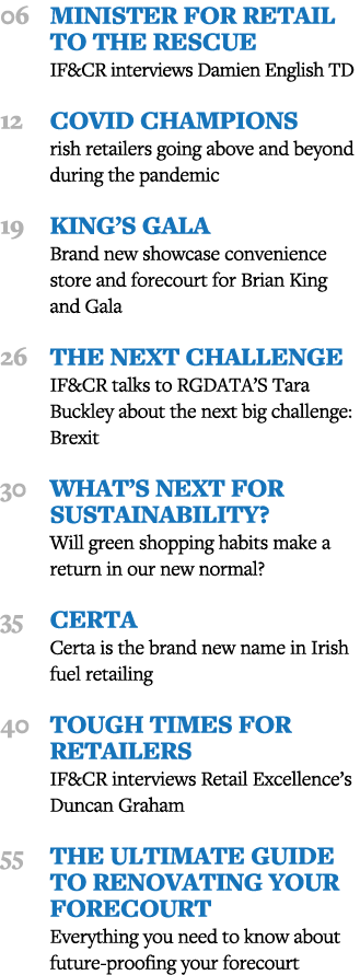 06 Minister for Retail to the rescue IF&CR interviews Damien English TD 12  COVID Champions rish retailers going abov   