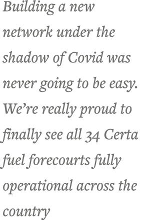 Building a new network under the shadow of Covid was never going to be easy  We re really proud to finally see all 34   