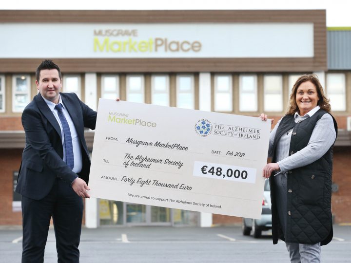 Musgrave MarketPlace raises €48,000 for The Alzheimer Society of Ireland in 2020