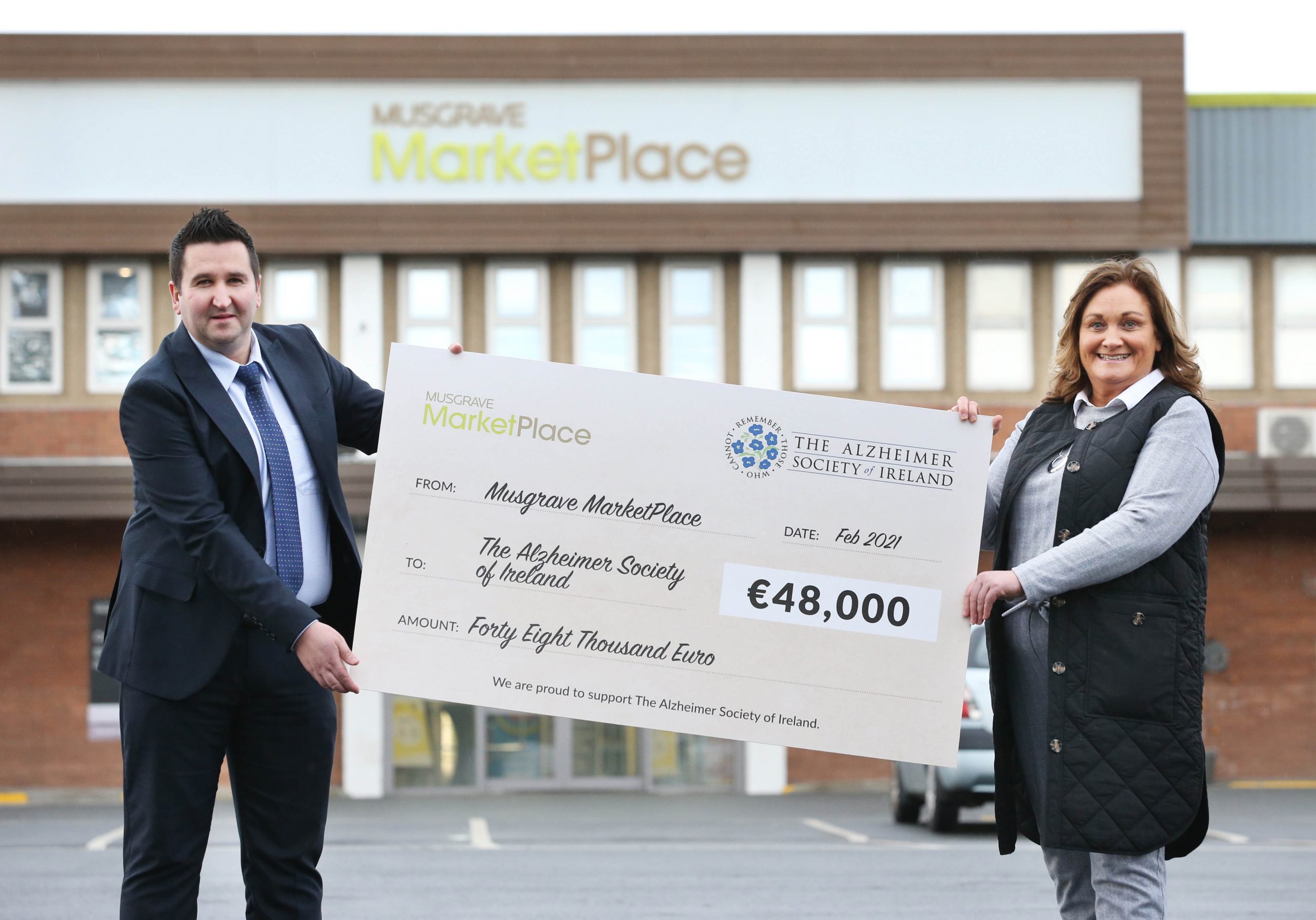 Musgrave MarketPlace raises €48,000 for The Alzheimer Society of Ireland in 2020