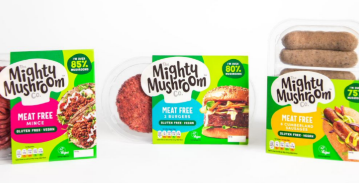 Mighty Mushroom Company introduces new meat free range – 85% mushroom
