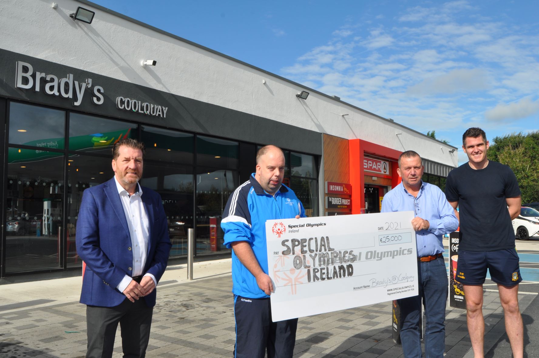 Brady’s Coolquay €25,000 donation to Special Olympics Ireland