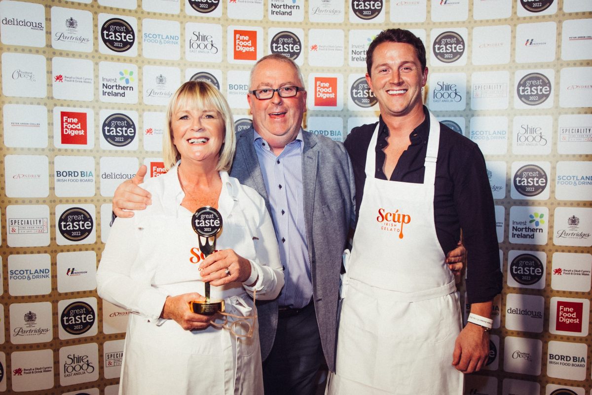 Scúp Gelato’s frozen Natural Yogurt wins Ireland’s Great Taste Golden Fork award