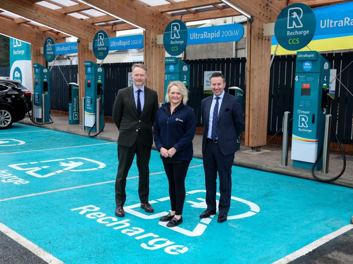 New Maxol Recharge EV Hub opens with four ultra-rapid chargers 