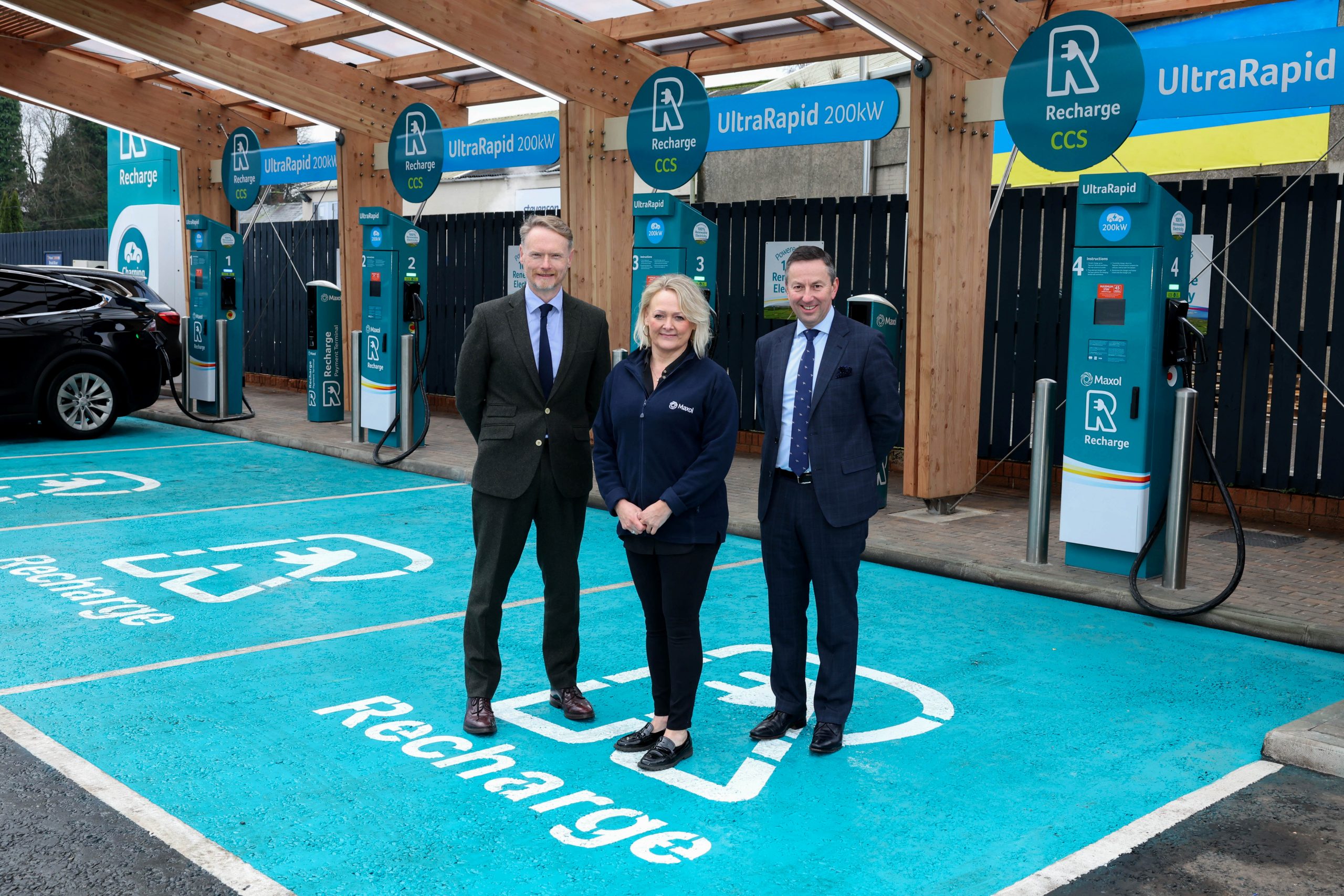 New Maxol Recharge EV Hub opens with four ultra-rapid chargers 