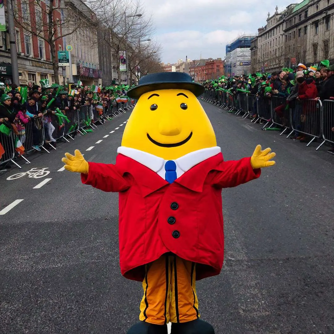 70 Years of Tayto: Mr. Tayto celebrates at the National St. Patrick’s Day Parade!