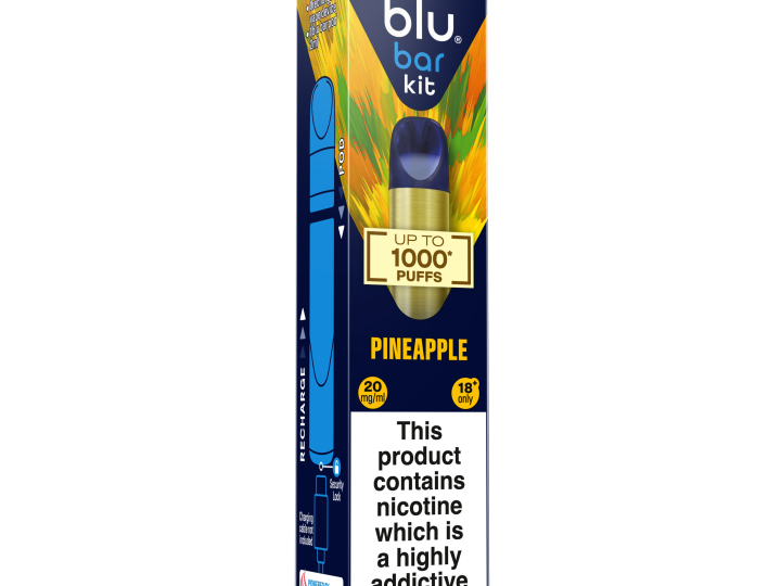 All-New Blu Bar Kit: A 1000 PUFF* Rechargeable Device with Intense Flavour Pods