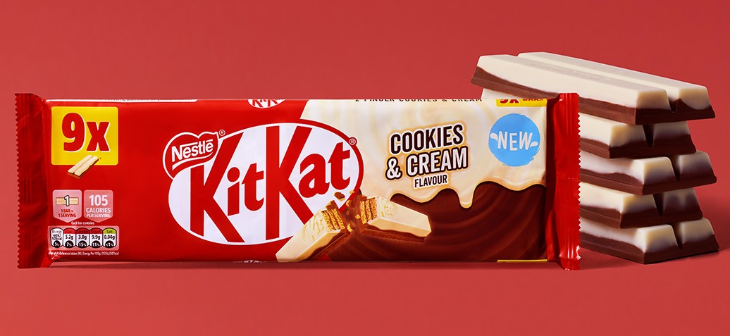 KitKat relaunches innovative Cookies and Cream Two Finger bar   