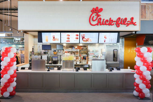 Crowds gather at Applegreen Lisburn for opening of Northern Ireland’s first Chick-fil-A