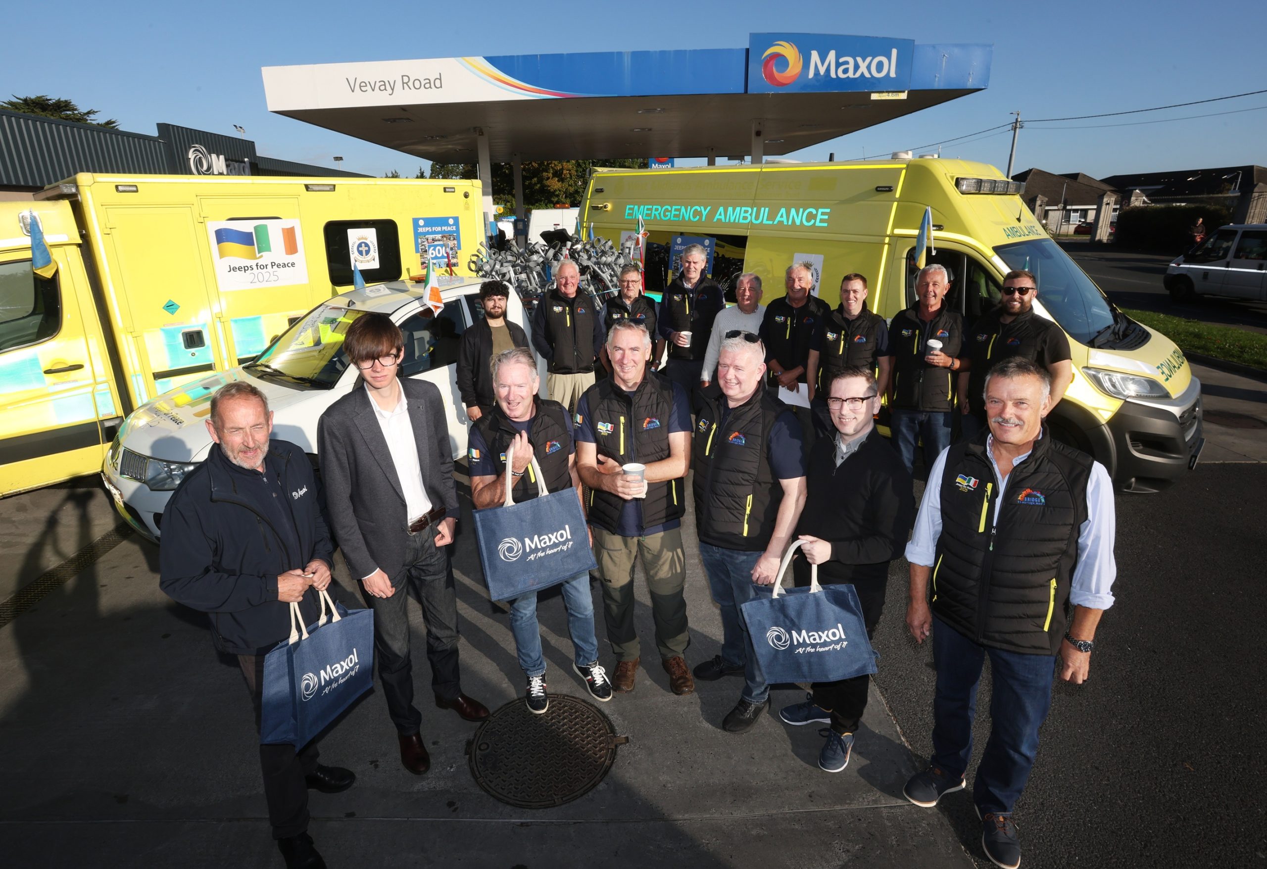 Volunteer cavalcade delivers vehicles and medical Supplies to Ukraine – fuelled by Maxol
